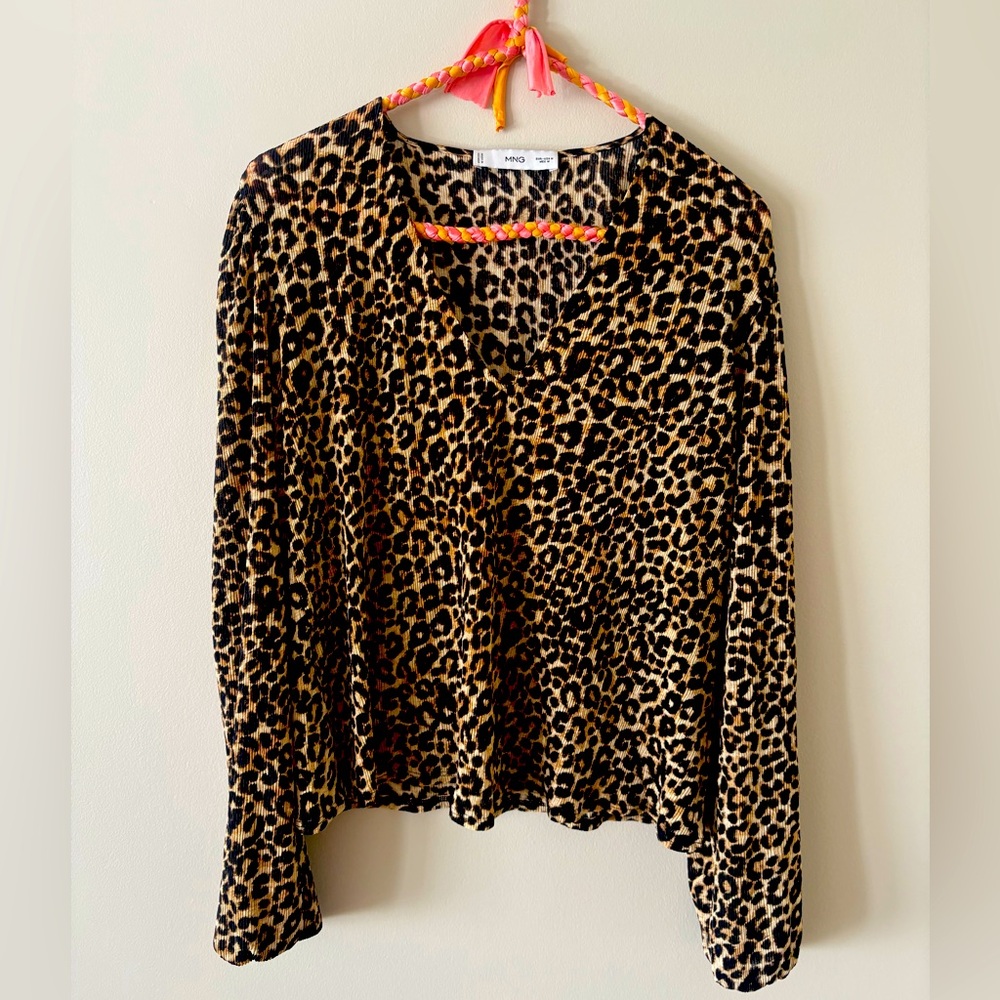 Léopard print MNG stretchy blouse